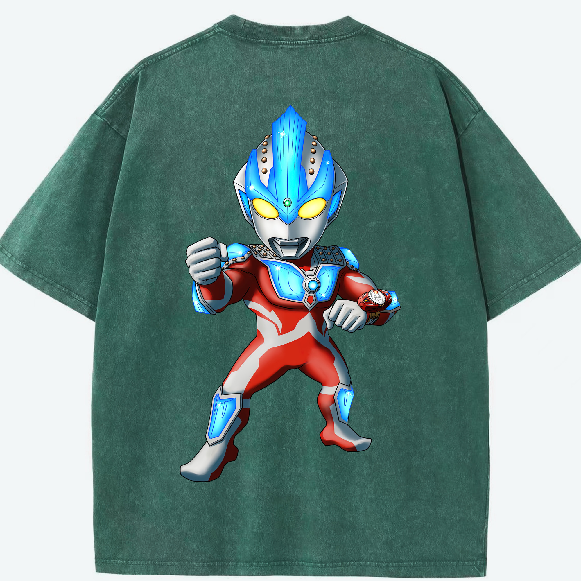 （画像用） ウルトラマン Ultraman 綿100% ヴィンテージ風 半袖Tシャツ（背面プリント）